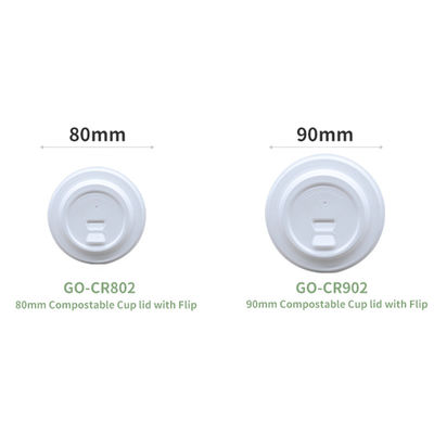 Raw Sugarcane Fiber Pulp Tall Double Wall 80mm 90mm Paper Cup Lids For 8oz 10oz 12oz 16oz Hot Drink Cup Lid